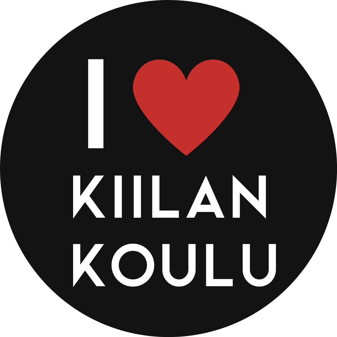 Kuvituskuva englanninkielisellä tekstillä I heart Kiilan koulu