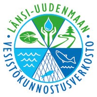 Logo: Länsi-Uudenmaan vesistökunnostusverkosto.