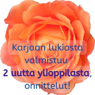 Karjaan lukiosta valmistuu 2 uutta ylioppilasta, onnittelut!