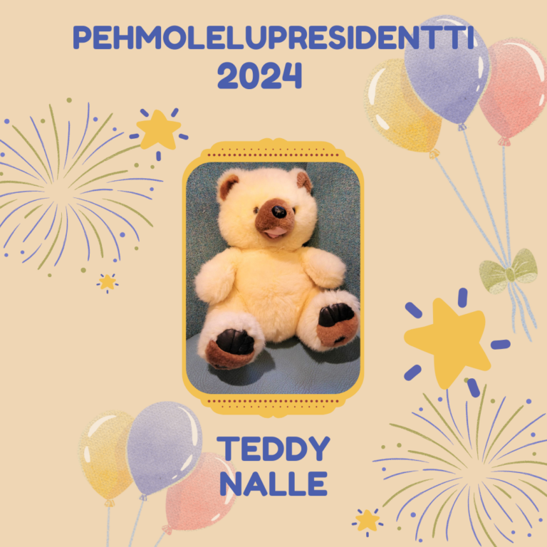 Pehmolelupresidentti 2024 Teddy Nalle