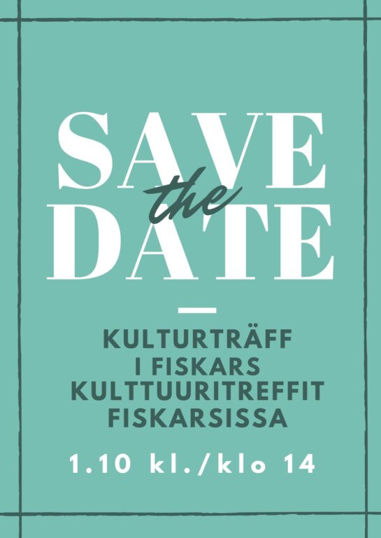 Kulturträff 1.10 i Fiskars