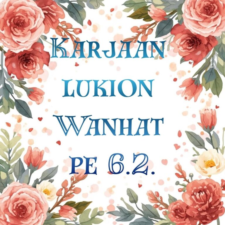Teksti Karjaan lukion Wanhat pe 6.2.