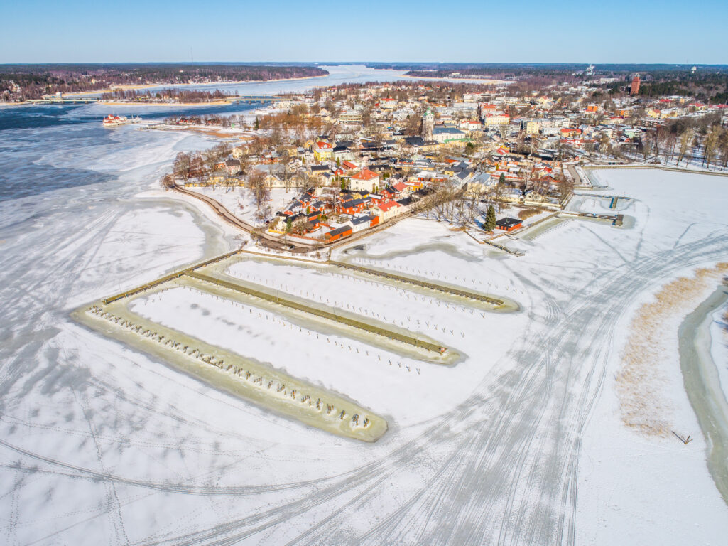 Flygbild över Ekenäs