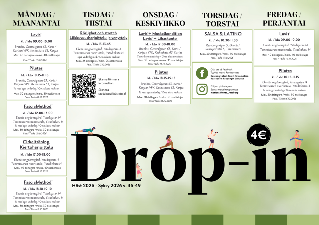Drop-in läseordning höst 26
