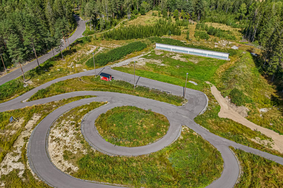 Träningsplats för skidskytte