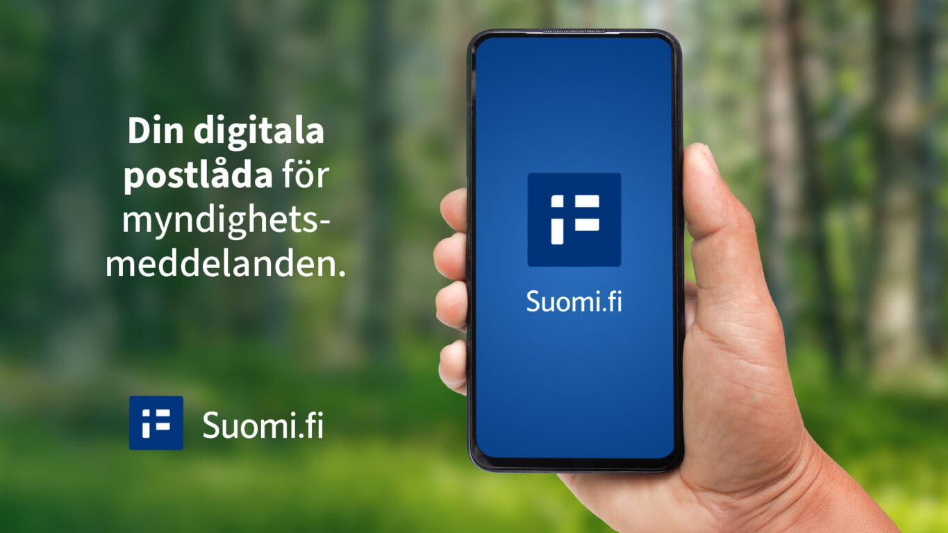 En hand håller upp en smarttelefon. Ihminen pitää älypuhelintä kädessään.
